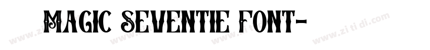 获取 Magic Seventie Font字体转换